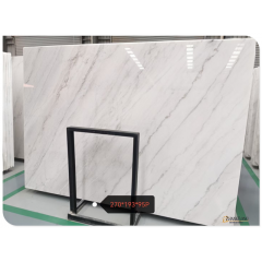 River white marble slabs new cut